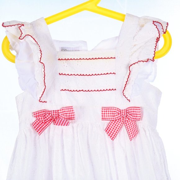 Bobbie Jean White Girl's Dress Size 6 - Picture 3 of 6